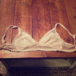 Creme lace bralette - urban outfitters